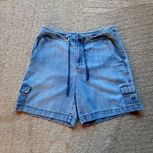 Vintage 90s Blue Denim Shorts, size 8